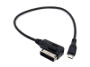 System-S micro USB charging adapter cable for Media In AMI MDI Volkswagen / Audi 25 cm