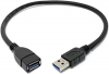 System-S USB 3.0 Typ A (male) auf USB 3.0 Typ A (female) Ladekabel Datenkabel Verlängerungskabel 30 cm