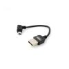 System-S Mini USB Kabel Winkelstecker 90 grad gewinkelt Adapter Datenkabel Ladekabel ca. 10 cm