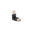 System-S USB A (male) zu USB A (female) Winkelstecker 90 grad gewinkelt Adapter Verlängerung Verbindung