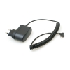 System-S Micro USB 2.0 travel charger spiral helix left angled cable 1,5 m (Europlug Type C)