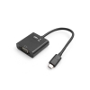 System-S USB 3.1 Type C male zu VGA Out female Adapter Kabel Konverter 15 cm Schwarz