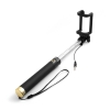 System-S Monopod Selfiestick 78cm staff holder for shutter release via 3.5 mm audio jack and device holder for Cameras and Smartphones 5.5-8 cm gold colour