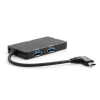 System-S USB 3.1 Type C to TF SD SATA 3.0 Card Reader with 2 x Port USB 3.0 Typ A Hub adapter data cable cord