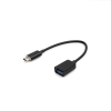 System-S USB Type C 3.1 to USB 2.0 A Female Host Adapter OTG Cable 17,5 cm in Black