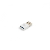 System-S Mini Adapter USB A 3.0 für microSD / SDHC / T-Flash Karten Leser Card Reader Kartenlesegerät in Weiß