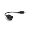 System-S Mini USB male zu USB A 2.0 female Daten- Ladekabel Adapter Kabel Verlngerung 10 cm