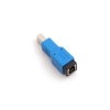 System-S USB B 3.0 (male) auf USB B (female) Adapter Kabel in Blau