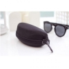 System-S Semi-Hard Sunglasses Case with Zipper Carabiner Hook Belt Loop