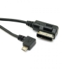 System-S 100cm Media In AMI MDI Right Anged Micro USB Charge Adapter Cable for VW for Audi A4 A6 Q5 Q7 2014