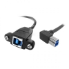 System-S USB 3.0 Type B (male) auf USB 3.0 Type B (female) Einbaubuchse Adpater Kabel Verlängerungskabel