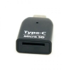 System-S Adapter USB 3.1 Typ C  fr microSD / SDHC / SDXC / T-Flash Karten Leser Card Reader Mini Kartenlesegert in Schwarz