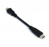 System-S USB Type C 3.1 zu Micro USB 2.0 Host Adapter OTG On the Go Host Kabel 10 cm in Schwarz