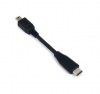 System-S USB Type C 3.1 zu Mini USB Host Adapter OTG On the Go Host Kabel 10 cm in Schwarz