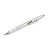 System-S 6in1 Stylus Touch Pen Eingabestift Kugelschreiber Lineal Schraubendreher Wasserwaage fr Smartphone & Tablet PC in Silber-Farben