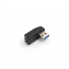 System-S 90° grad Winkel USB A 3.0 Adapter USB A (male) auf USB A (female) Winkelstecker Kabel