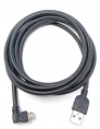 SYSTEM-S 2m meter Micro USB 2.0 Kabel gewinkelt 90 grad Winkelstecker (rechts/male) Adapter Datenkabel und Ladekabel