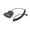 System-S Micro USB 2.0 Ladegerät Netzteil 90 Grad gewinkelt Winkelstecker (links/male) Spiral Ladekabel Reiseladegerät 1,5 m