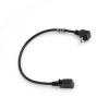 SYSTEM-S Micro USB 90° Grad aufwärts Winkel Kabel auf Micro USB Adapter Kabel Verlängerung 27 cm