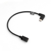 SYSTEM-S USB 3.1 Typ C (male) 90 Winkel zu Mini USB (female) Datenkabel Ladekabel Adapter Kabel Verlngerung ca. 27 cm