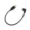 SYSTEM-S USB 3.1 Typ C 90 gewinkelt Winkelstecker zu USB 2.0 A Datenkabel Ladekabel Adapter Kabel 27 cm