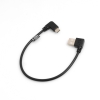 SYSTEM-S USB 3.1 Typ C 90 gewinkelt zu USB 2.0 Typ A 90 gewinkelt Winkelstecker Datenkabel Ladekabel Adapter Kabel 27 cm