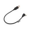 SYSTEM-S Mini USB Kabel 90 Grad abwrts gewnkelt Winkel Datenkabel Ladekabel Adapter 27 cm