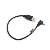 SYSTEM-S Mini USB Kabel 90 Grad aufwrts gewinkelt Winkel Datenkabel Ladekabel Adapter 27 cm