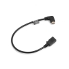SYSTEM-S USB 3.1 Typ C Kabel (male) 90 Grad gewinkelt zu Micro USB 2.0 Buchse Datenkabel Ladekabel Adapter Verlngerung (ca. 27 cm)