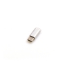 SYSTEM-S USB 3.1 Typ C Stecker auf Micro USB 2.0 Buchse Adapter Converter Adapterstecker Farbe Silber
