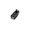 SYSTEM-S USB Typ A Buchse auf  Mini USB Stecker 90° Aufwärts Winkel gewinkelt Winkelstecker Adapter