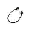 SYSTEM-S Micro USB 3.0 auf USB A 3.0 Datenkabel Ladekabel kurzes Kabel Gewinkelt Winkelstecker 90 Grad 26 cm