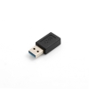 SYSTEM-S USB A 3.0 Stecker (male) auf USB 3.1 Typ C Buchse (female) Kabel Adapter