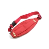 SYSTEM-S Tasche Sport Gürtel 3 FächerTaillen Brustgurt Hüftgurt mit Reflektor für Smartphone MP3-Player und andere Gegenstände in Rot