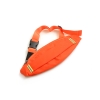 SYSTEM-S Tasche Sport Gürtel 3 FächerTaillen Brustgurt Hüftgurt mit Reflektor für Smartphone MP3-Player und andere Gegenstände in Orange