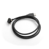 SYSTEM-S USB 3.0 A (male) zu Micro USB 3.0 (male) Kabel 30 Grad Gewinkelt Schrg Winkel 120cm High Speed Datenkabel Ladekabel mit Feststellschraube
