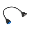System-S USB Typ A 3.0 auf 20pin Motherboard Header Kabel mit fr Panel Mount 30cm