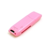 SYSTEM-S 2 in 1 USB Typ A 3.0 zu Micro SD SDXC SDHC Kartenleser Adapter in Pink