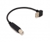 System-S USB Typ A Aufwrts gewinkelt zu USB Typ B Kabel 20 cm