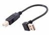 USB Typ A Abwrts gewinkelt zu USB Typ B Kabel 20 cm