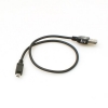 SYSTEM-S Mini USB Stecker auf USB A 2.0. Stecker Kabel 50 cm