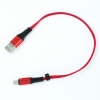 System-S USB Typ C 3.1 Kabel auf USB Typ A 2.0 Flachkabel in Rot 30 cm