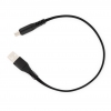 System-S USB Typ C 3.1 Kabel auf USB Typ A 2.0 Flachkabel in Schwarz 30 cm