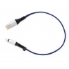 System-S USB Typ C 3.1 Kabel auf USB Typ A 2.0 90 Grad gewinkelt in Blau 29 cm
