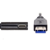 System-S USB 3.0 A (Male) zu USB Typ C 3.1 (Male) Kabel 90 Grad Gewinkelt 120cm Datenkabel Ladekabel