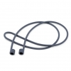 System-S 5x Silikon Halteband Holder für AirPods Kopfhörer in Grau
