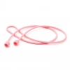 System-S 2x Silikon Halteband Holder für AirPods Kopfhörer in Pink
