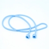 System-S 2x Silikon Halteband Holder für AirPods Kopfhörer in Hellblau