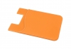 System-S 10x Smartphone Kartenhalter Silkonhlle Kartenetui in Orange