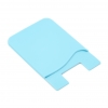 System-S 1x Smartphone Kartenhalter Silkonhlle Kartenetui in Blau
